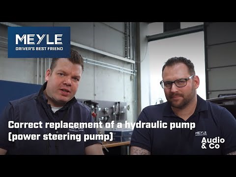 Correct replacement of a hydraulic pump (power steering pump)