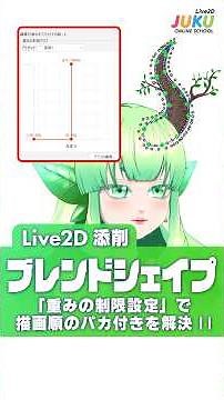 【Live2D添削】ブレンドシェイプの「重みの制限設定」で描画順のパカ付きを解決!!【Live2D JUKU】