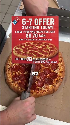 Domino’s and Pizza Hut Just Joined the 67 Meme.