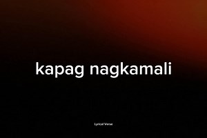 sa letrang G | Lyrical Verse