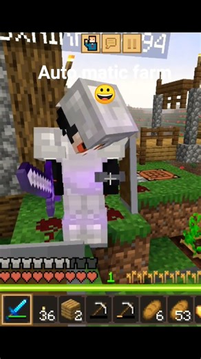 Auto matic farm in minecraft #minecraft #trendingshorts #minecraft