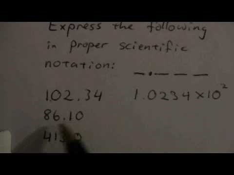 #2 Exponential (Scientific) Notation
