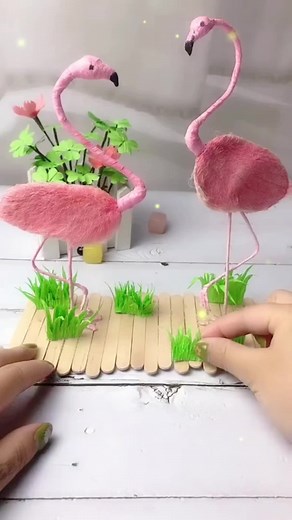 🦩 🦩 #handmade #craft #easydiy #decoration #creative #art#tiktok #fyp#spring