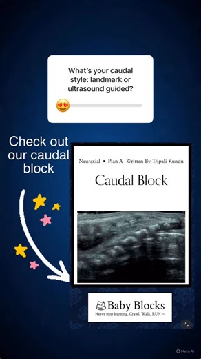 Baby Blocks on Instagram: "Caudal blocks, what’s your approach!? Ultrasound guided caudals increase success and serve as a great teaching tool. Check out our latest content with video! Link in bio. #babyblocksra #regionalanesthesia #pediatricanesthesia #anesthesia #anesthesiology #pediatrics #medicine #anaesthesia"