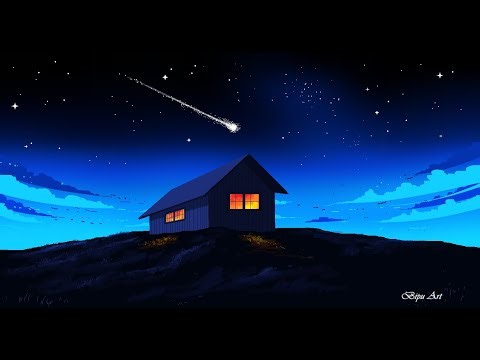 Beautiful Night Drawing on Ms Paint | Ms Paint Drawing | paint in computer | How to draw in Ms Paint