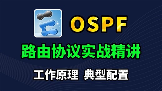 OSPF路由协议从原理到配置一次讲清，保姆级小白教程！网络工程师必须掌握