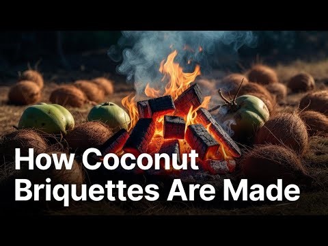Briquettes made from Coconut shells could reduce deforestation #coconutshells #worldwidewaste