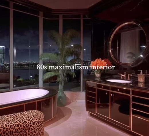 @explore_home_inspo on Instagram: "80s inspired interior #homeinspo #homedesign #homedecor #homegoals #dreamhome"