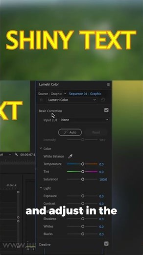 How to Create a Shiny Intro Text Animation in Adobe Premiere Pro