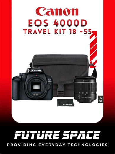 📸 𝐂𝐚𝐧𝐨𝐧 𝐄𝐎𝐒 𝟒𝟎𝟎𝟎𝐃 𝐓𝐫𝐚𝐯𝐞𝐥 𝐊𝐢𝐭 — 𝐬𝐡𝐨𝐨𝐭 𝐬𝐡𝐚𝐫𝐩, 𝐜𝐚𝐩𝐭𝐮𝐫𝐞 𝐞𝐯𝐞𝐫𝐲 𝐦𝐨𝐦𝐞𝐧𝐭. ✨ 💰 𝐏𝐫𝐢𝐜𝐞 : Travel Kit 18–55 – Rs 19,995 (Cash Promo) 🛒 𝐓𝐨 𝐊𝐥𝐢𝐤é 𝐍𝐨𝐮 𝐋𝐢𝐯𝐫é : https://futurespace.mu/product/canon-eos-4000d-travel-kit-18-55/ 𝐕𝐢𝐬𝐢𝐭 𝐨𝐮𝐫 𝐬𝐡𝐨𝐰𝐫𝐨𝐨𝐦 𝐚𝐭 : 📍 Chemin Vingt Pieds, Triolet 📞 270 0585 / 5836 4370 Terms and Conditions Apply* #Canon #DSLR #Photography #ContentCreation 🇲🇺