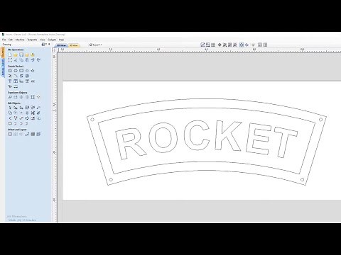 Rocket Nameplate | Vectric V11 Tutorials