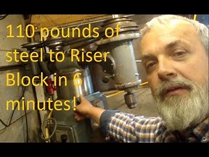 Riser Block from a 110 pound block of steel. Quick cut format!