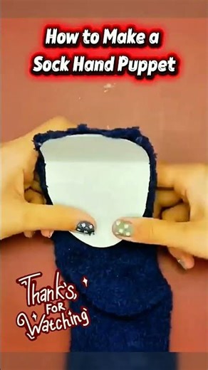 How to Make a Sock Hand Puppet#sockpuppet #handpuppet #diycraft #shorts #cute #trending #viral