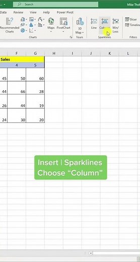 Sparklines in Excel 📈
