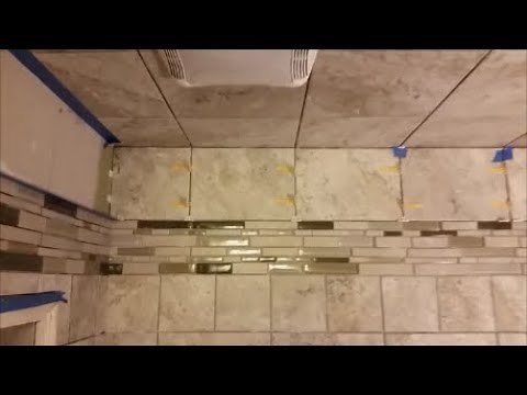 How To Install Tile On A Shower Wall Using Tile Leveling System - DIY