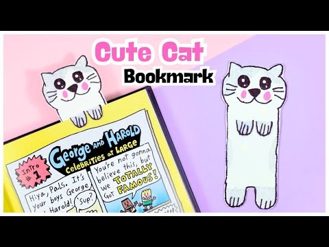 EASY Cat Bookmark! 🐱 DIY Bookmark Tutorial for Cat Lovers | No Printer Paper Crafts