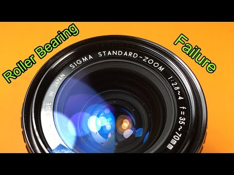 Sigma Standard Zoom 35-70mm F2.8-4 lens disassembly.