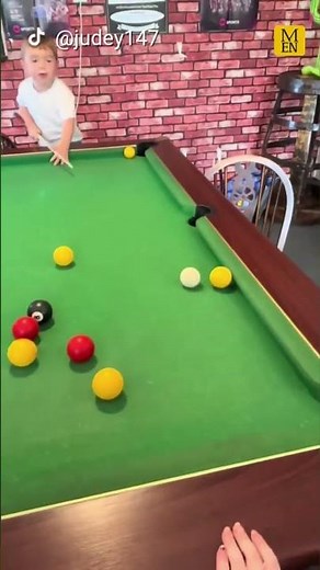 The two-year-old snooker prodigy wowing pubs with his skills