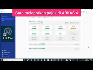 Cara melaporkan Pajak di Arkas 4