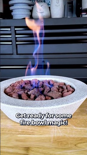 DIY Concrete Fire Pit Bowl | Cheap & Easy! #concrete #diy #concreteprojects #diyconcrete #shorts