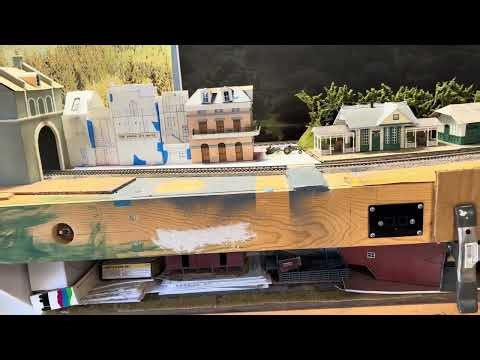 Making room for your model railroad. Layout tour and full view.
