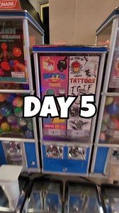 Day 5 trying to get ALL 22 funny stickers from vending machine! | Arcade Matt