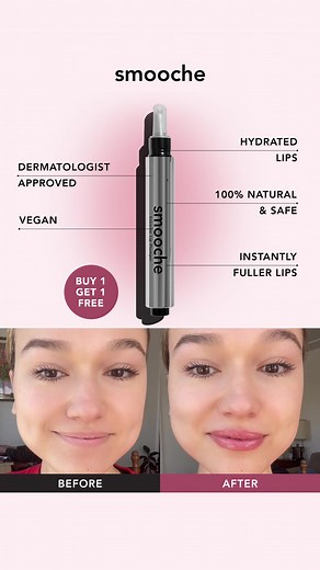 "“I’ve been getting sooo many compliments on my lips after using Smooche” Unlock celebrity-worthy lips without the injections..👇🏽 💋 Instant plumping effect in just 5 minutes 🌿 100% natural and dermatologist-approved ingredients 🛍️ Perfect for any occasion, from brunch to date nights “Love Smooche as it is so easy to use, and actually working. Unlike other plumpers, it gives a direct result. I highly recommend this.” ⭐️⭐️⭐️⭐️⭐️ - Jess, Norway" | Smooche