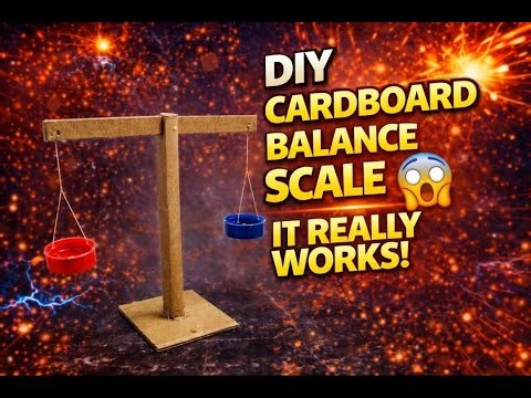 I Built a Working Balance Scale Using Cardboard! 😱
