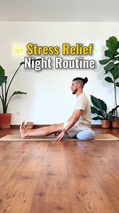 34K views · 557 reactions | End your day with relaxing routine. This stress relief evening routine is all about gentle stretches, deep breathing, and reconnecting with your body, so you can shake off tension and clear your mind. Try it today and notice the difference. #StressRelief #MorningRoutine #MindfulMovement | Idan Kirshner | Facebook