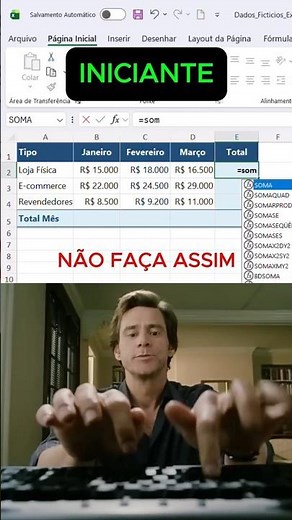 Dica | Soma Automática com Teclas de Atalho no Excel #excel