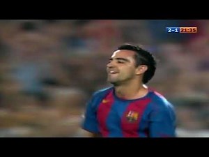 Xavi and Iniesta playing together for the first time! Rare.. 2004/05