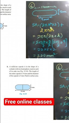 Class 10 Maths Chapter 12 SURFACE AREAS AND VOLUMES - Exercise 12.1 Q6 #mathshorts #mathstricks