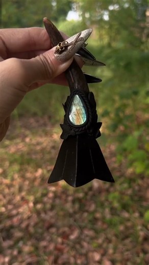 Handmade witch bell #witchcraft #witch #Handmadeart #witchbells #witchshop #crystals #jewelry
