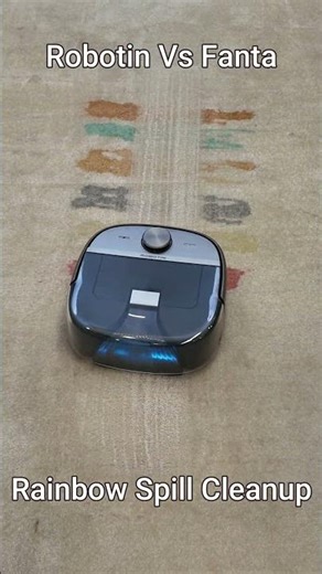 How Fast Can Robotin Clean a Rainbow Spill #smartHome #gadgets
