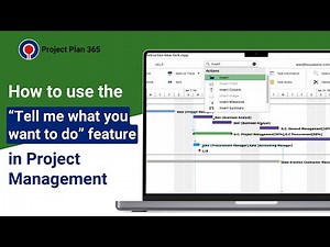 How to use Tell Me Control in Project Management | Project Plan 365