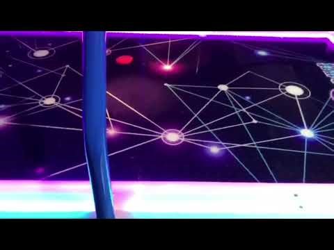 # Arcade Table: Glide into Neon - Lit Competition! 🏒