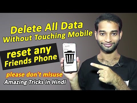 How To Delete All Data Without Touching Mobile | Hindi Erase Everything On Lost Mobile |