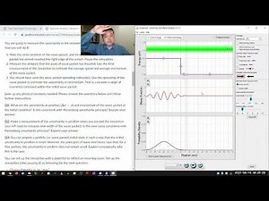 Physics 4C - Quantum Tunneling and Wave Packet PhET Simulation Demo, Part 3