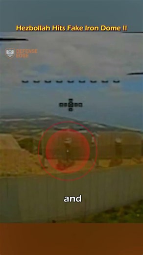 Hezbollah Drone Hits Fake Iron Dome Launcher
