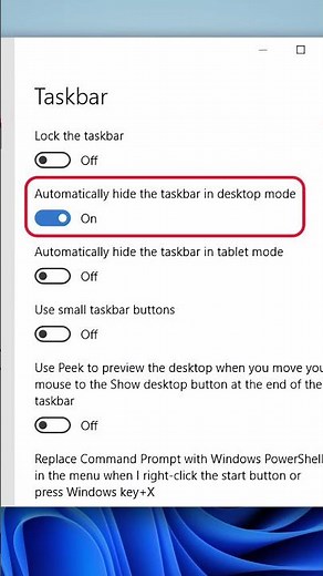 How to Auto-Hide Taskbar in Windows