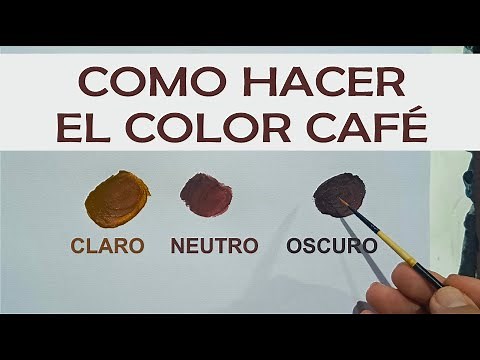 How to make light brown and dark brown with acrylic