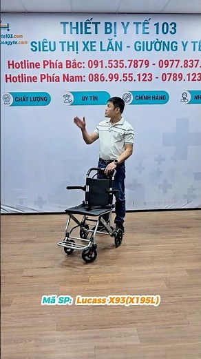 Xe Lăn Du Lịch Lucass X93/X195L Gấp Gọn. #xelan #xelandulich