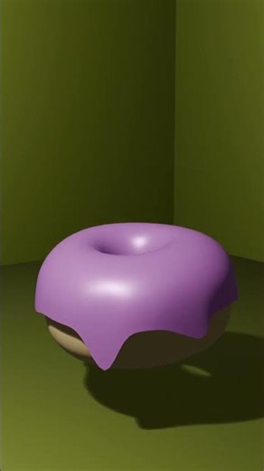 Donut Animation in Blender. #trend #viral #blender