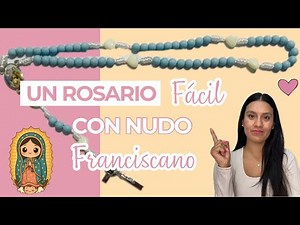 Cómo HACER un ROSARIO con Hilo y Cuentas | Nudo Franciscano | Hazlo tú mismo DYI