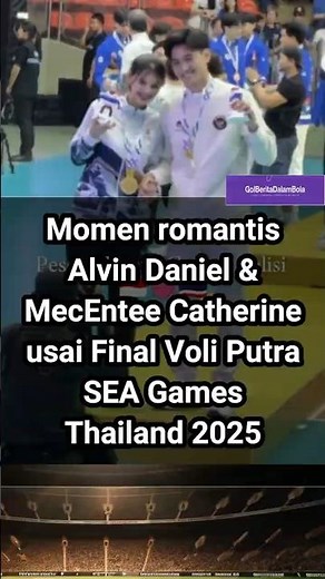 Momen romantis Alvin Daniel dan McEntee Catherine usai Final Voli Putra SEA Games Thailand 2025