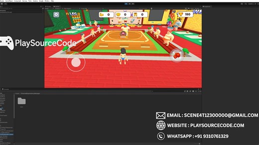 Idle Lifting Sumo Wrestling – Unity Source Code PlaySourceCode.com