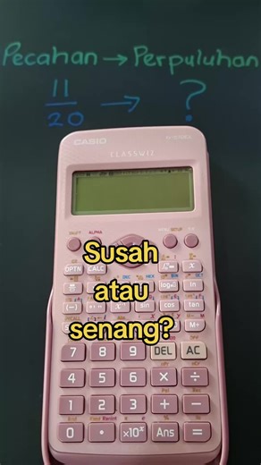 Penukaran pecahan kepada perpuluhan menggunakan kalkulator Casio Classwiz fx-570EX @marco_corp_education_div #CasioClasswizTips #matematik #mathematics #fypシ゚viral #tiktokchallengecasioclasswiz2026