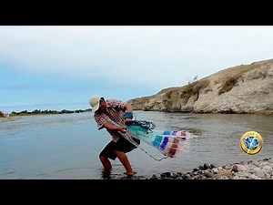 Lance network in the river