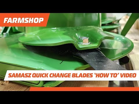 How to change the blades on a SaMASZ Disc Mower
