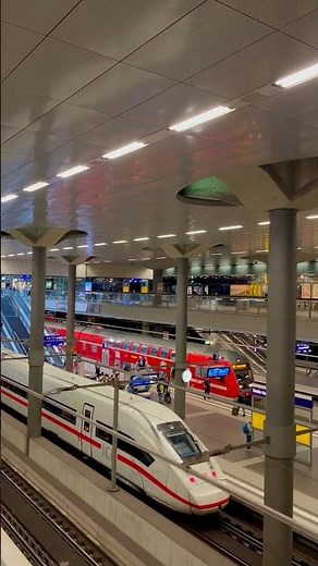 Inside Germany’s Largest Station – Berlin Hbf + ICE Trains 🇩🇪🚄 #berlin #germany #europe #travel